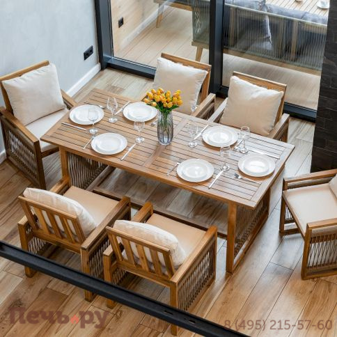 Обеденный комплект Royal Family GRAND MICHELLE бежевый фото 2