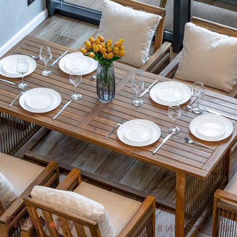 Обеденный комплект Royal Family GRAND MICHELLE бежевый фото 3