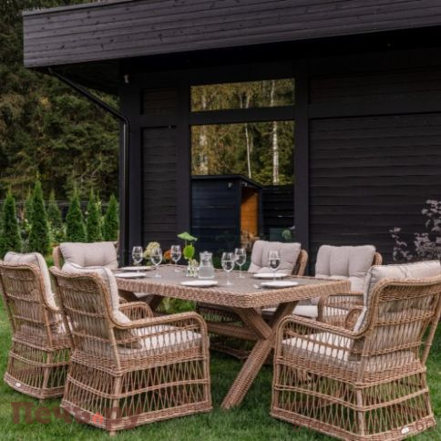Обеденный комплект Royal Family Isabella из искусственного ротанга фото 2