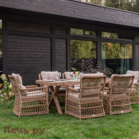 Обеденный комплект Royal Family Isabella из искусственного ротанга фото 5