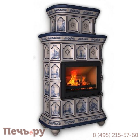 Облицовка камина КимрПечь Истра центральный-двухъярусный фото