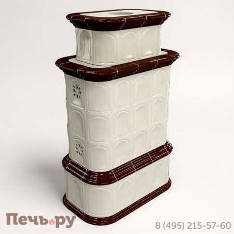 Облицовка камина КимрПечь Прованс с дровником двухъярусный центральный фото 18