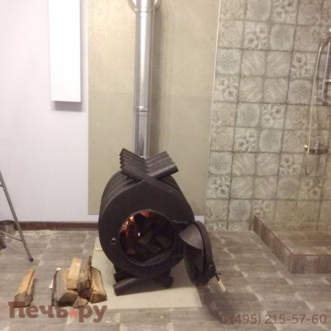 Отопительная печь Бренеран АОТ-08 тип 005 со стеклом фото 3