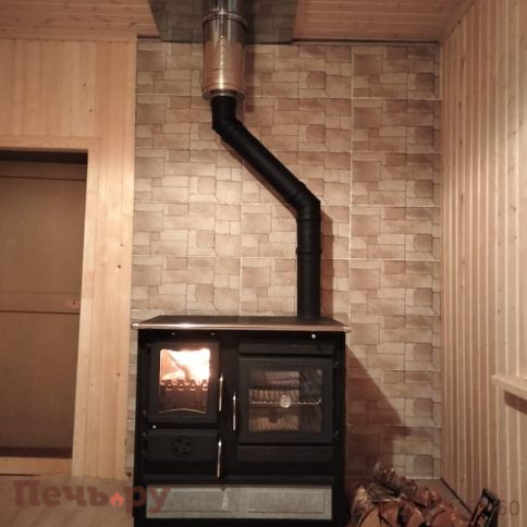 Отопительно варочная печь Guca Guliver Stone с теплообменником фото 3