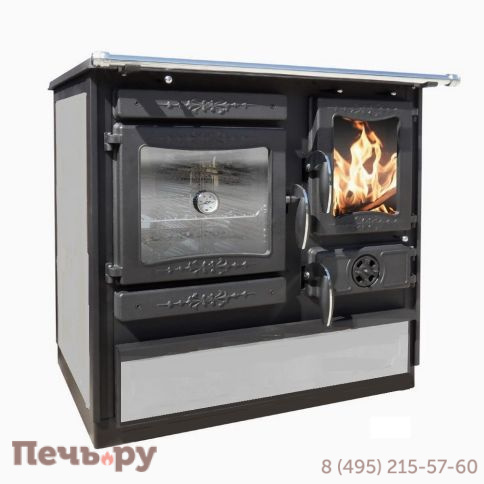 Отопительно варочная печь Guca Guliver Stone с теплообменником фото