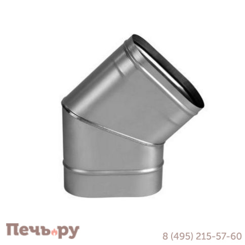 Отвод Вулкан VOR 45° 100x200 по узкой стороне (AISI 321 0.5мм) фото