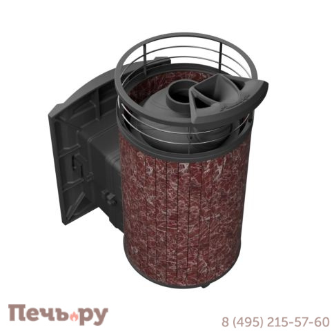 Печь банная Прометалл Атмосфера L ламель + сетка с тоннелем фото 18