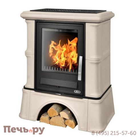 Печь-камин ABX Bavaria K, с кафельным цоколем, с теплообменником фото 2