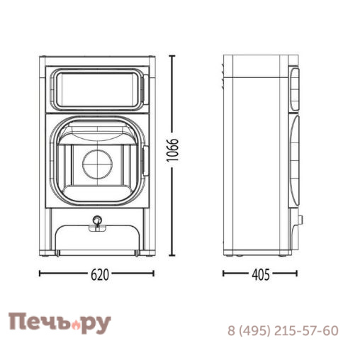 Печь камин Austroflamm Heidi Back фото 3