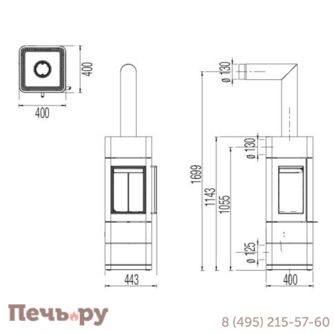 Печь камин Austroflamm Ivy фото 3