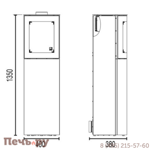 Печь камин Austroflamm Mr. Wu фото 5