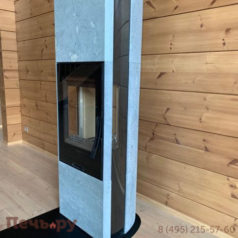 Печь камин Contura 35T:1 чугунная дверца, верхняя панель из стекла фото 6