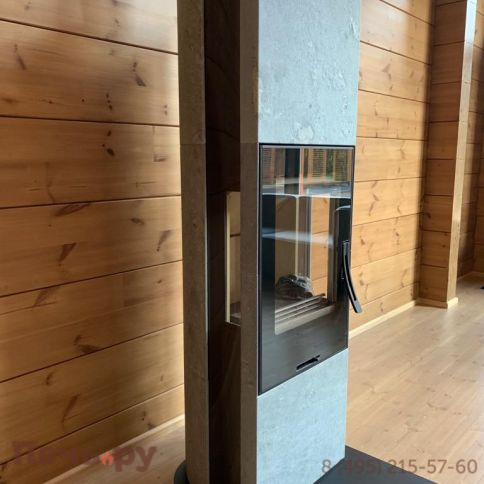 Печь камин Contura 35T:1 чугунная дверца, верхняя панель из стекла фото 8