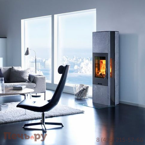 Печь камин Contura 35T:2 чугунная дверца, верхняя панель из талькомагнезита фото 2