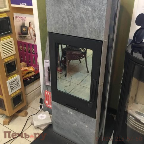 Печь камин Contura 35T:2 чугунная дверца, верхняя панель из талькомагнезита фото 4