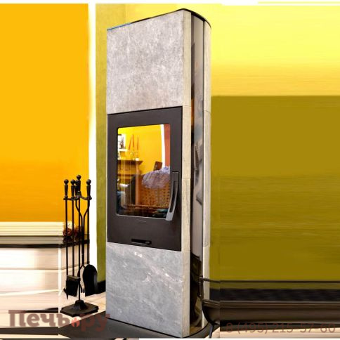 Печь камин Contura 35T:2 чугунная дверца, верхняя панель из талькомагнезита фото 5