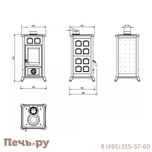 Печь камин La Nordica Gemma (Ля Нордика Джемма) фото 10