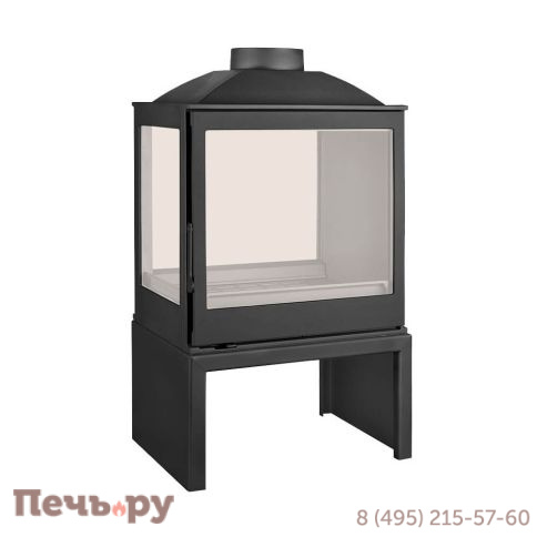 Печь-камин Liseo Castiron LCI 5 GDFS Stove, двусторонняя, стекло слева фото
