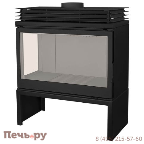 Печь-камин Liseo Castiron LCI 9 GFL Stove стекло слева фото