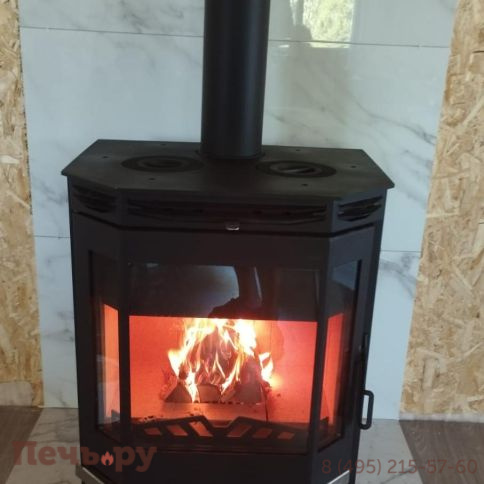 Печь-камин Мета Ангара 12 с плитой фото 8