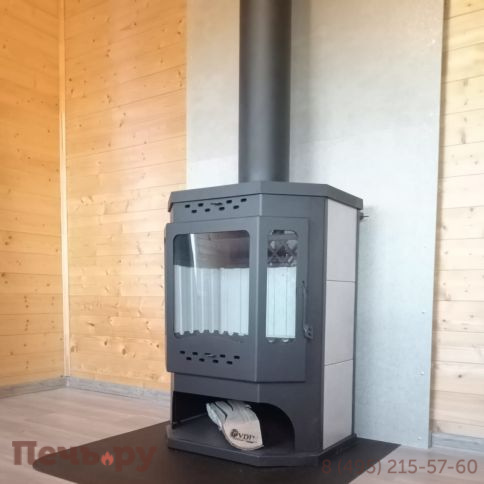 Печь-камин Мета Енисей с плитой фото 4