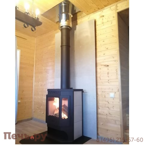 Печь-камин Мета Енисей с плитой фото 5