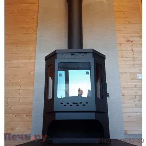 Печь-камин Мета Енисей с плитой фото 6