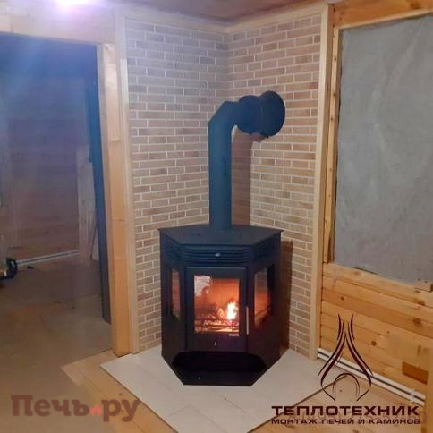 Печь-камин Мета Москва 12 с плитой фото 2