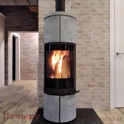 Печь камин Romotop Soria Akum камень фото 3