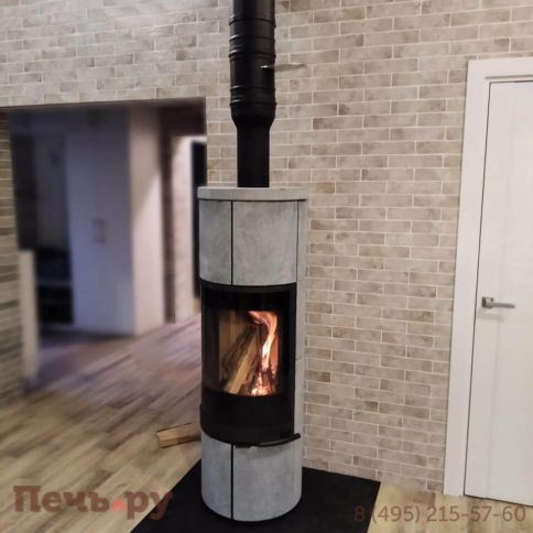 Печь камин Romotop Soria Akum камень фото 4