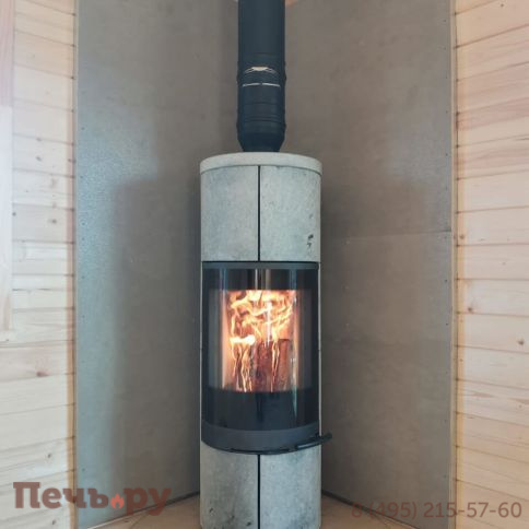 Печь камин Romotop Soria Akum камень фото 7