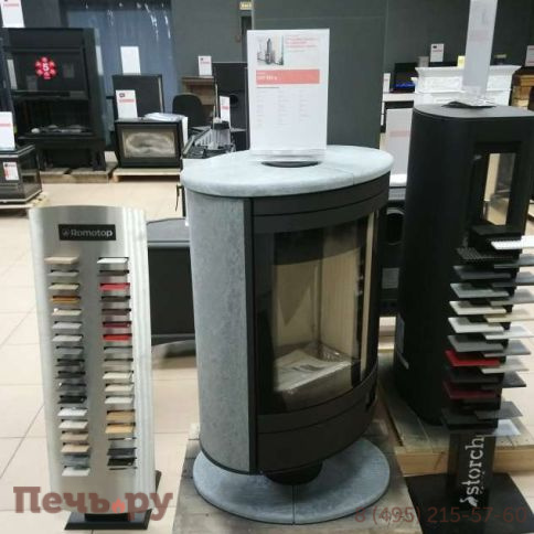 Печь камин Romotop Stromboli N 01 поворотный, камень фото 11
