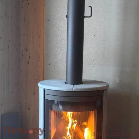 Печь камин Romotop Stromboli N 01 поворотный, камень фото 6