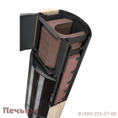 Печь-камин Storch Askja H EX песчаник фото 3