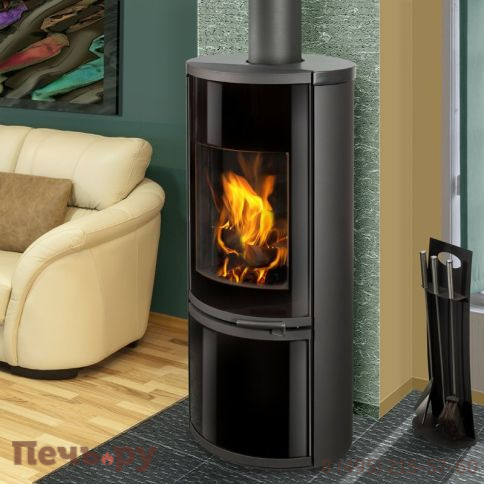 Печь-камин Storch Hierro металл + керамика фото