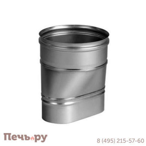 Переходник Вулкан VOR с овала 100x200 на круг D 130, 150 (AISI 321 0.5мм) фото