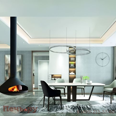 Подвесной камин Focus Ergofocus со стеклом фото 3