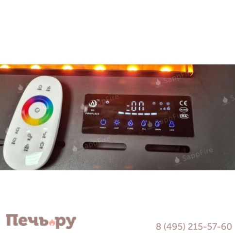 Премиальный паровой 3D электрокамин SappFire 2000 фото 11