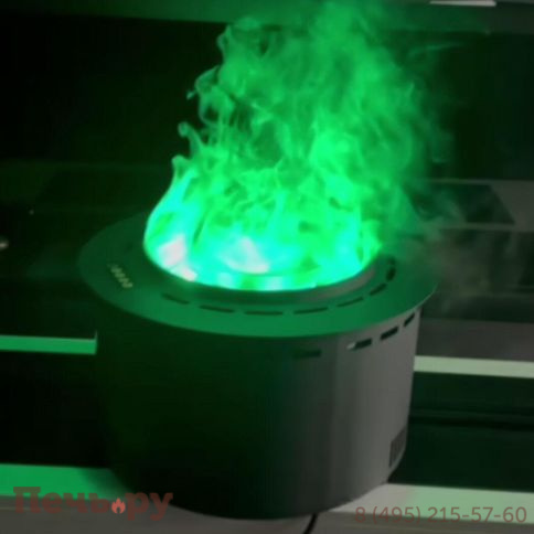 Премиальный паровой 3D электрокамин SappFire круглый 300 фото 5