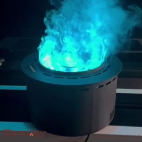 Премиальный паровой 3D электрокамин SappFire круглый 400 фото 4