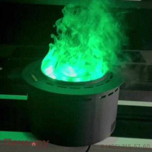 Премиальный паровой 3D электрокамин SappFire круглый 600 фото 5