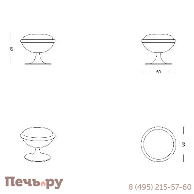 Пуф плетеный с подушкой DFN Aldebaran DFN/82680 фото 6