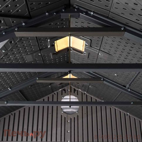 Сарай пластиковый Gardeck Woodlook 10*8 фото 9