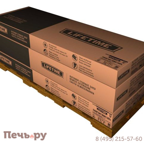 Сарай пластиковый Gardeck WoodLook 15*8 DD фото 19