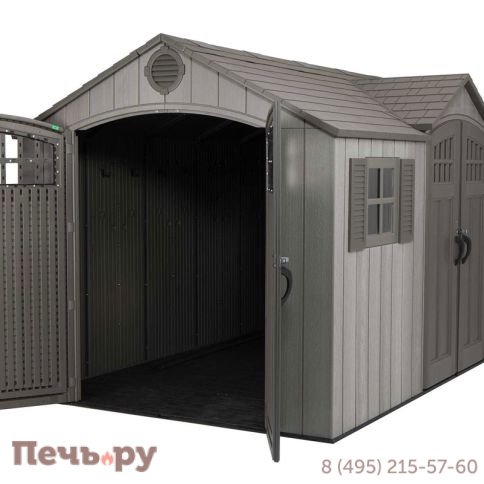 Сарай пластиковый Gardeck WoodLook 15*8 DD фото 6