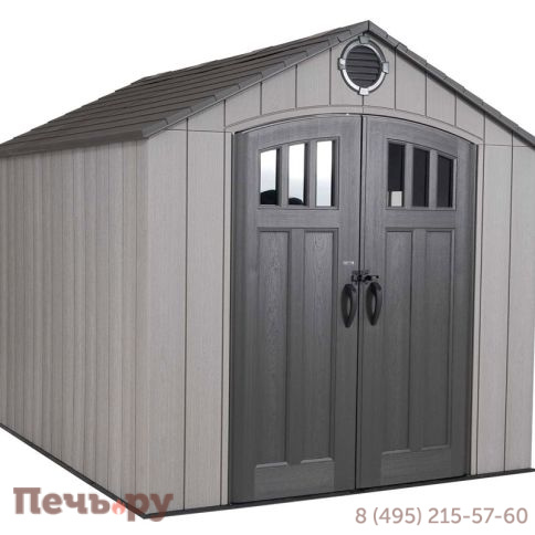 Сарай пластиковый Gardeck WoodLook 8*10 фото