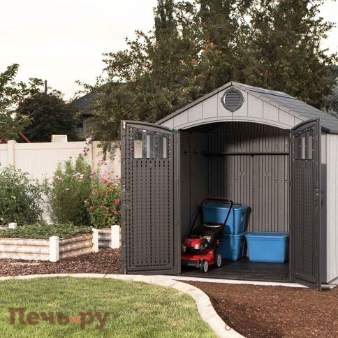 Сарай пластиковый Gardeck WoodLook 8*7.5 фото 7