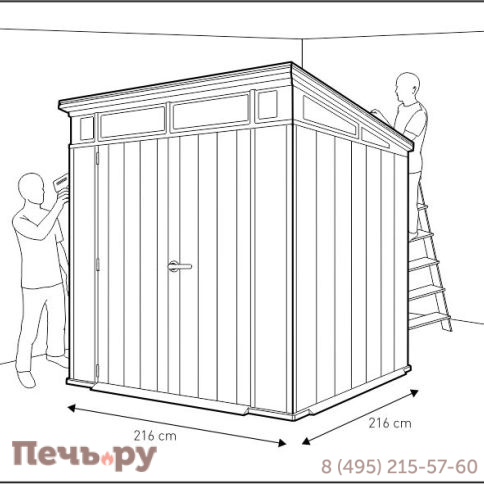 Сарай Keter "Артисан 7х7" (размеры 216 х 216 см) фото 12