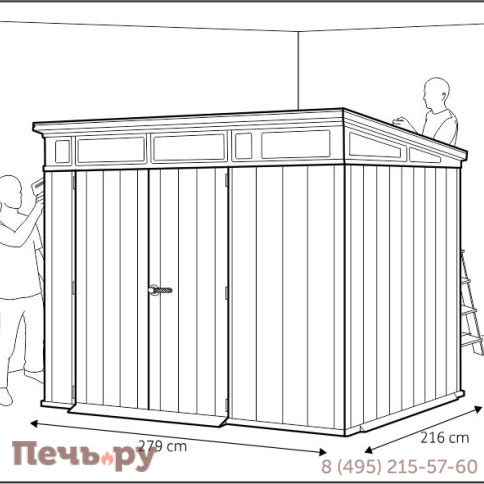 Сарай Keter "Артисан 9х7" (размеры 279 х 216 см) фото 21