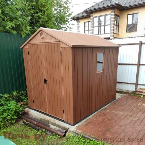 Сарай Keter "Дарвин 6х8" (размеры 183 х 244 см), коричневый фото 10